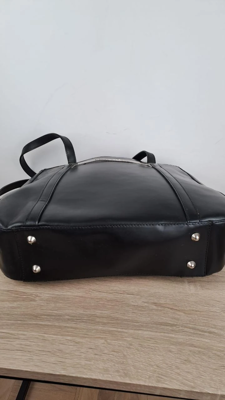Shoulder bag with flap / Renouard Plancoët / Black / Women / Leather / 136 – photo 7